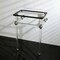 Fauceture Templeton 24" x 20-3/8" x 33-3/16" Acrylic Console Sink Legs, Nickel VAH282033SN - alternate 5
